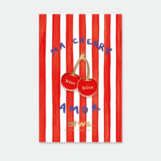 all-the-ways-to-say-kiss-kiss-pin-s-cerises-mail-dor-23-mm image 1