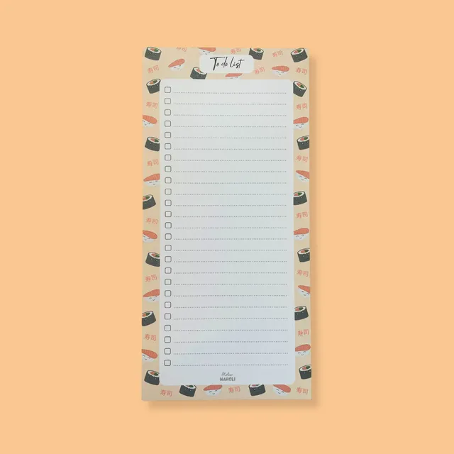 atelier-naholi-bloc-notes-sushi-bloc-to-do-magn-tique-25-pages image 1