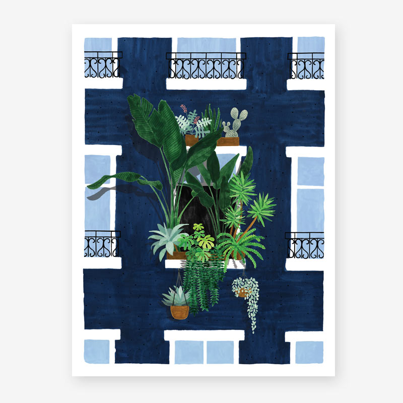 all-the-way-to-say-balcony-affiche-18x24-plantes-vertes image 1