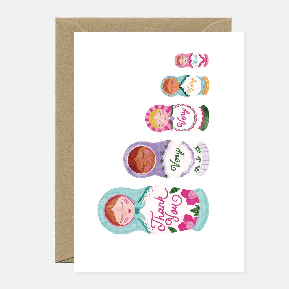 all-the-way-to-say-thank-you-dolls-carte-remerciements-a6 image 1