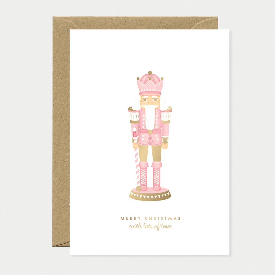 all-the-ways-to-say-pink-nutcracker-carte-de-voeux-a6-dorure image 1