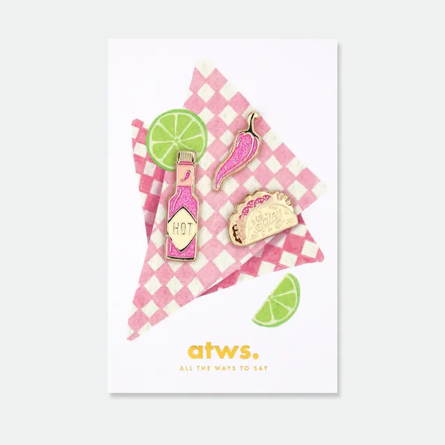 all-the-way-to-say-spicy-lot-3-pin-s-piment-taco-dor image 1