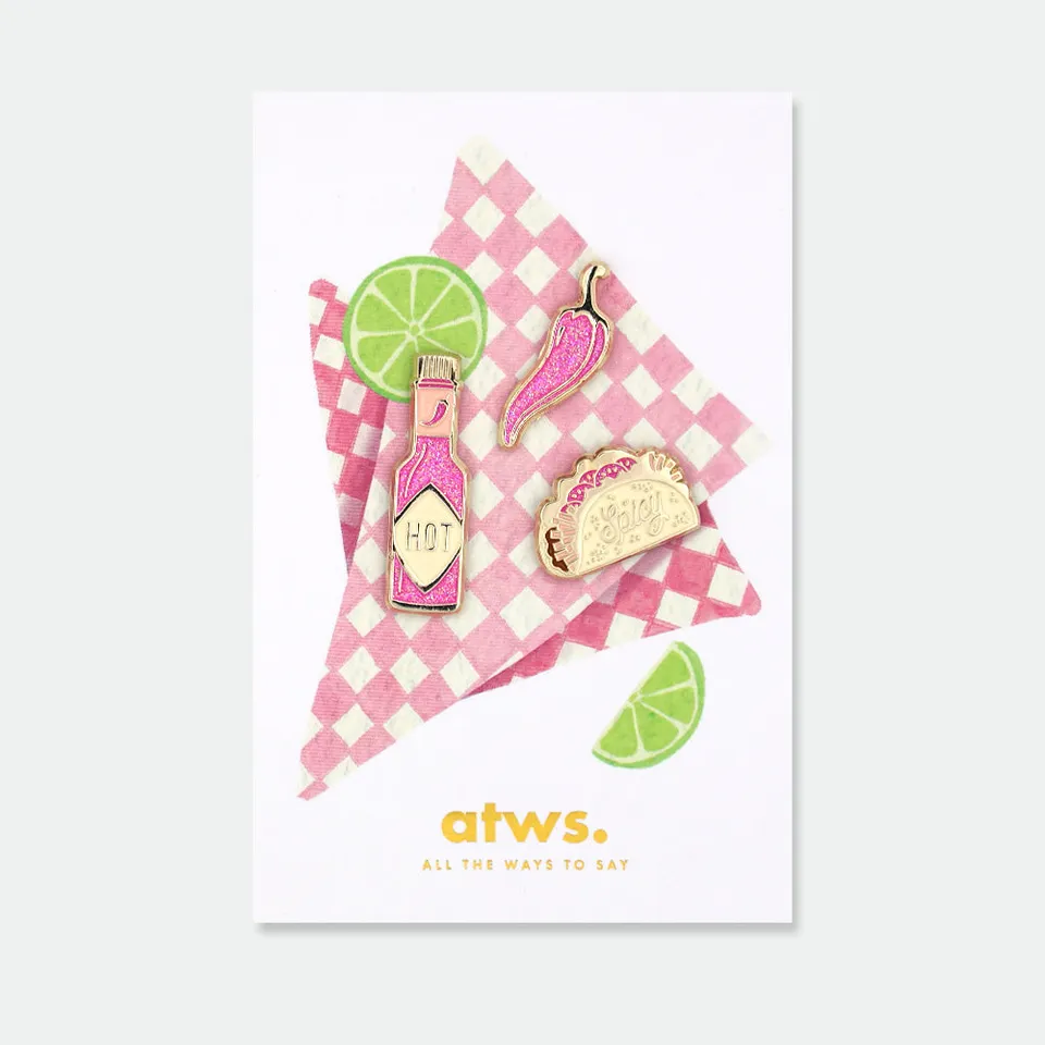 all-the-way-to-say-spicy-lot-3-pin-s-piment-taco-dor image 1