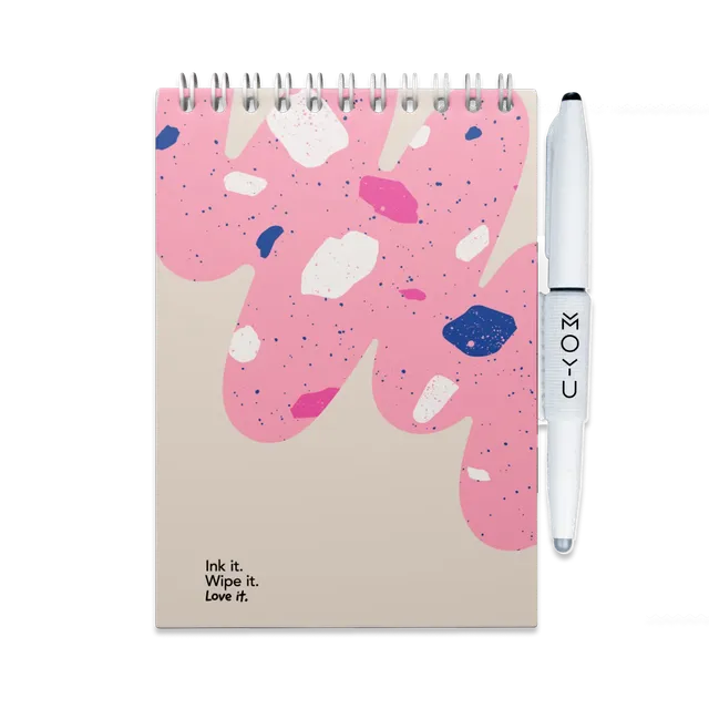 moyu-erasable-notebooks-a6-bloc-notes-effa-able-flamingo-desert image 1