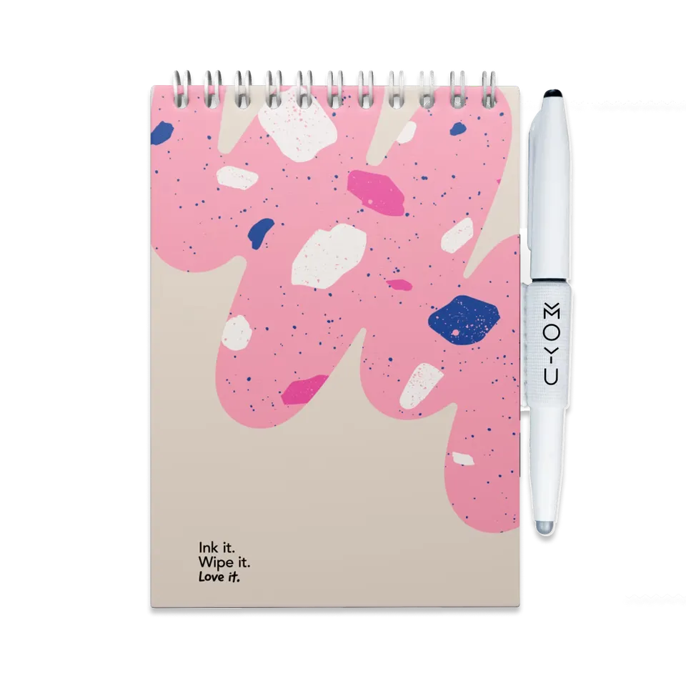 moyu-erasable-notebooks-a6-bloc-notes-effa-able-flamingo-desert image 1