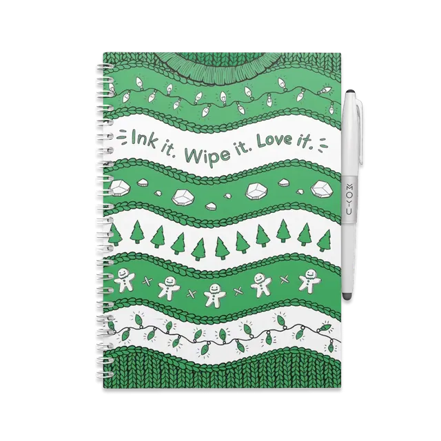 moyu-ugly-christmas-sweater-carnet-effacable-a5 image 1