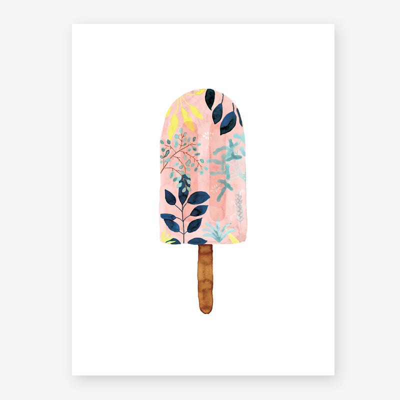 all-the-ways-to-say-popsicle-pink-affiche-18x24-cm-rose image 1