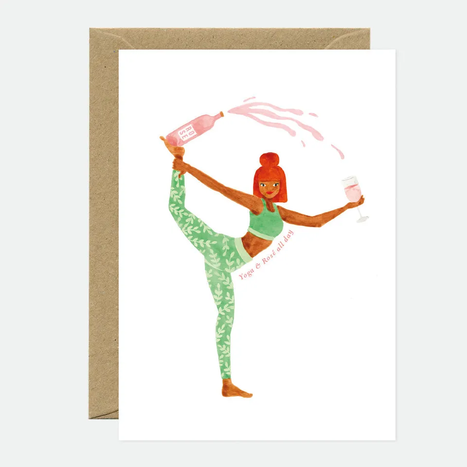 all-the-way-to-say-yoga-ros-carte-de-voeux-a6-humour image 1