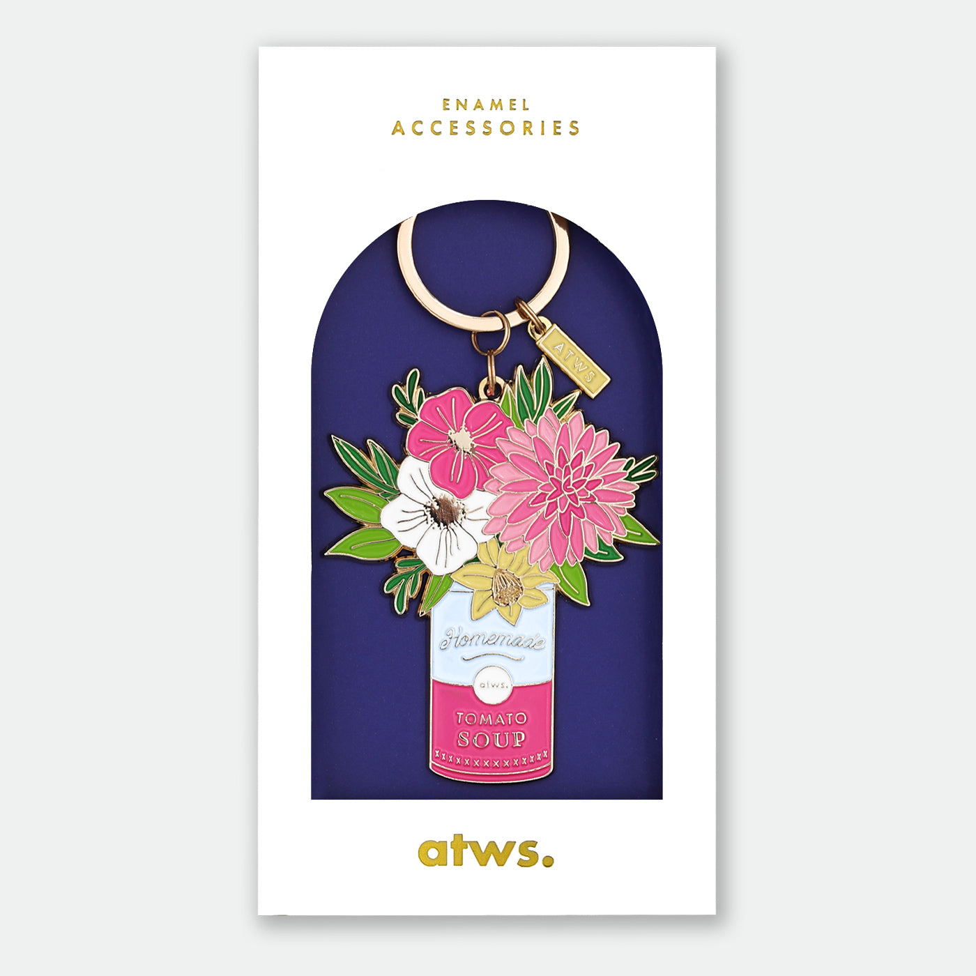 all-the-way-to-say-flower-can-porte-cl-s-fleurs-mail-dor image 1