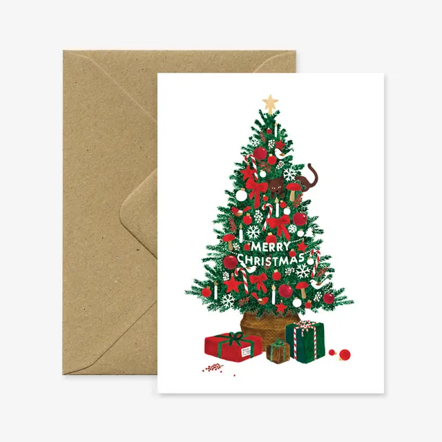 all-the-way-to-say-christmas-tree-carte-no-l-a6-dor-e image 1