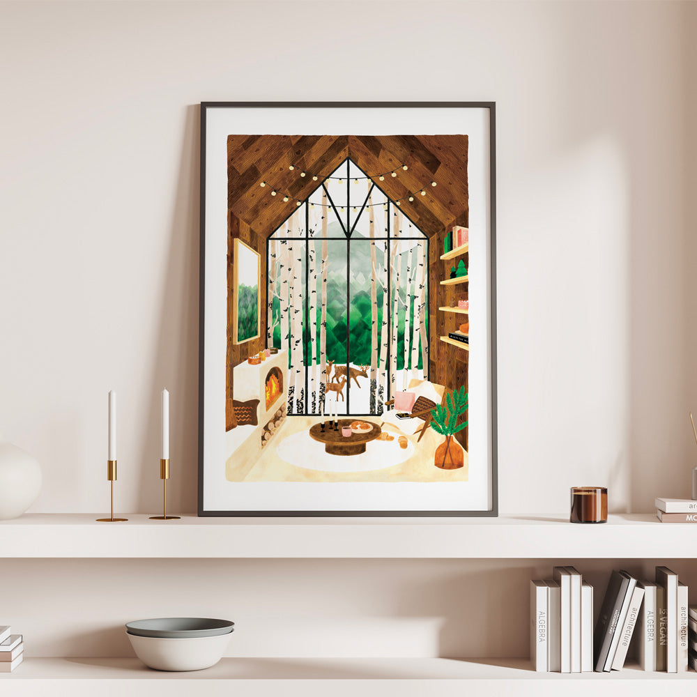 all-the-way-to-say-lapland-affiche-chalet-neige-29-7x39-7-cm image 3