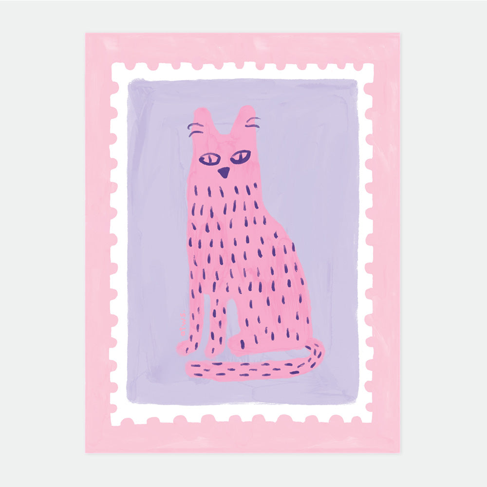 all-the-ways-to-say-stinky-cat-affiche-chat-rose-29-7x39-7-cm image 1