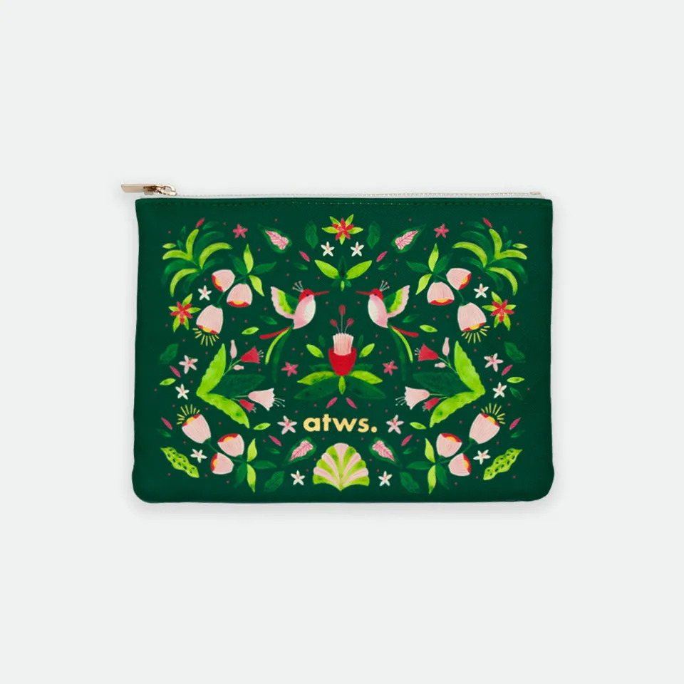 all-the-way-to-say-green-jungle-pochette-zipp-e-similicuir-19x14 image 1
