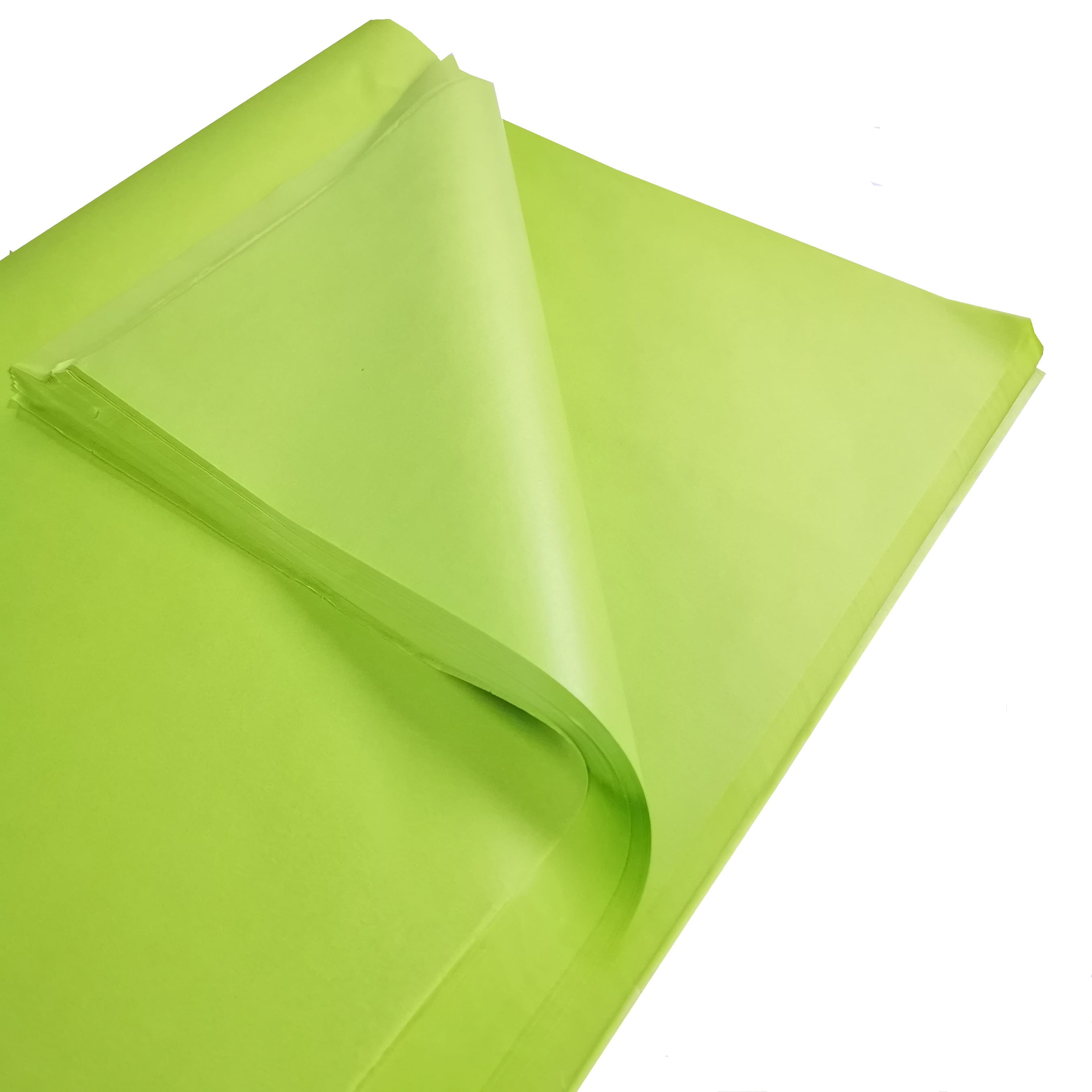 carnival-papers-tissue-paper-papier-de-soie-vert-lime-10-feuilles image 2