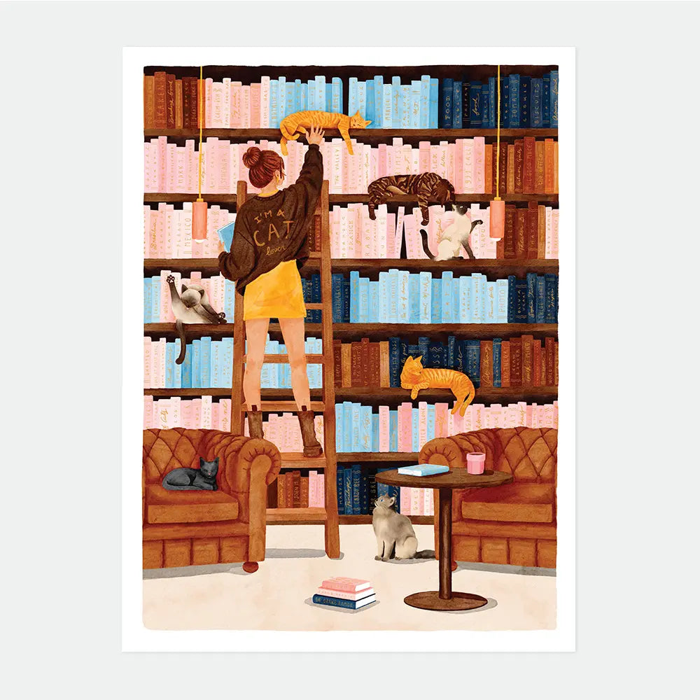 all-the-ways-to-say-booked-busy-affiche-chats-biblioth-que image 1
