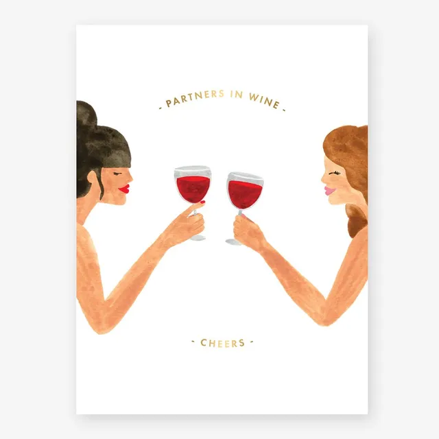 all-the-way-to-say-partners-in-wine-affiche-18x24-humour image 1