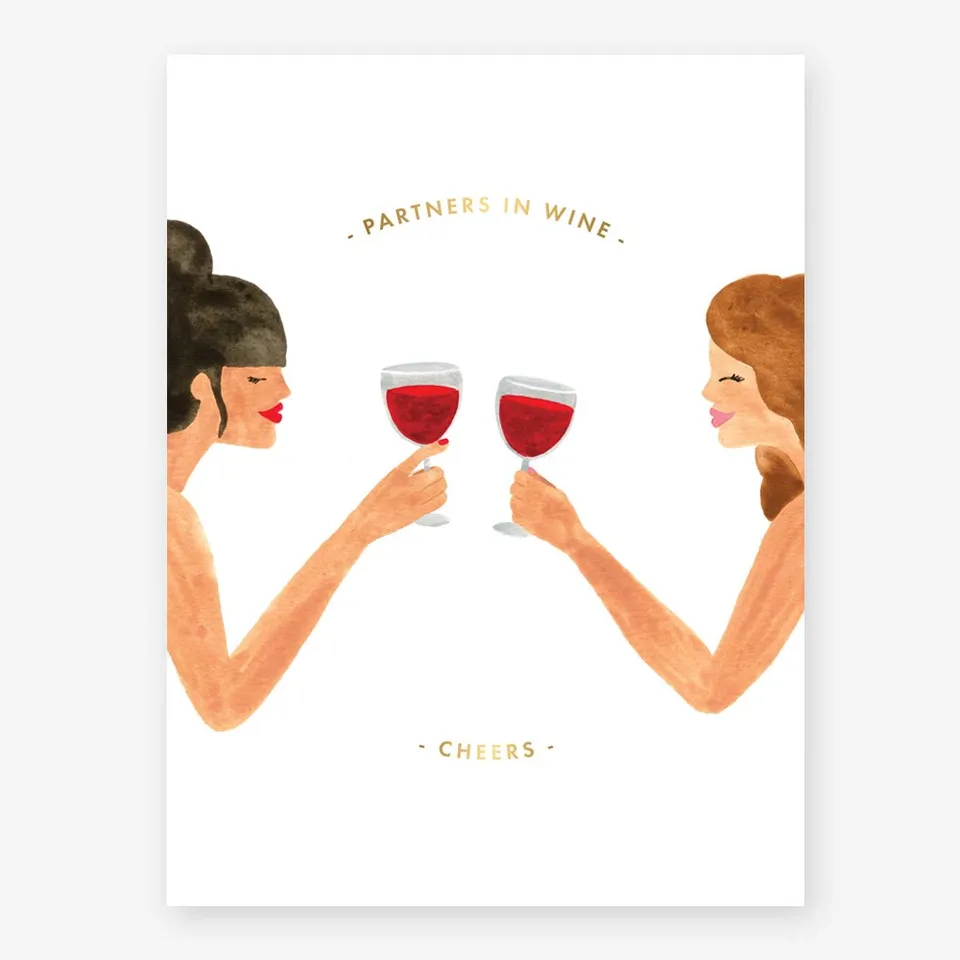 all-the-way-to-say-partners-in-wine-affiche-18x24-humour image 1