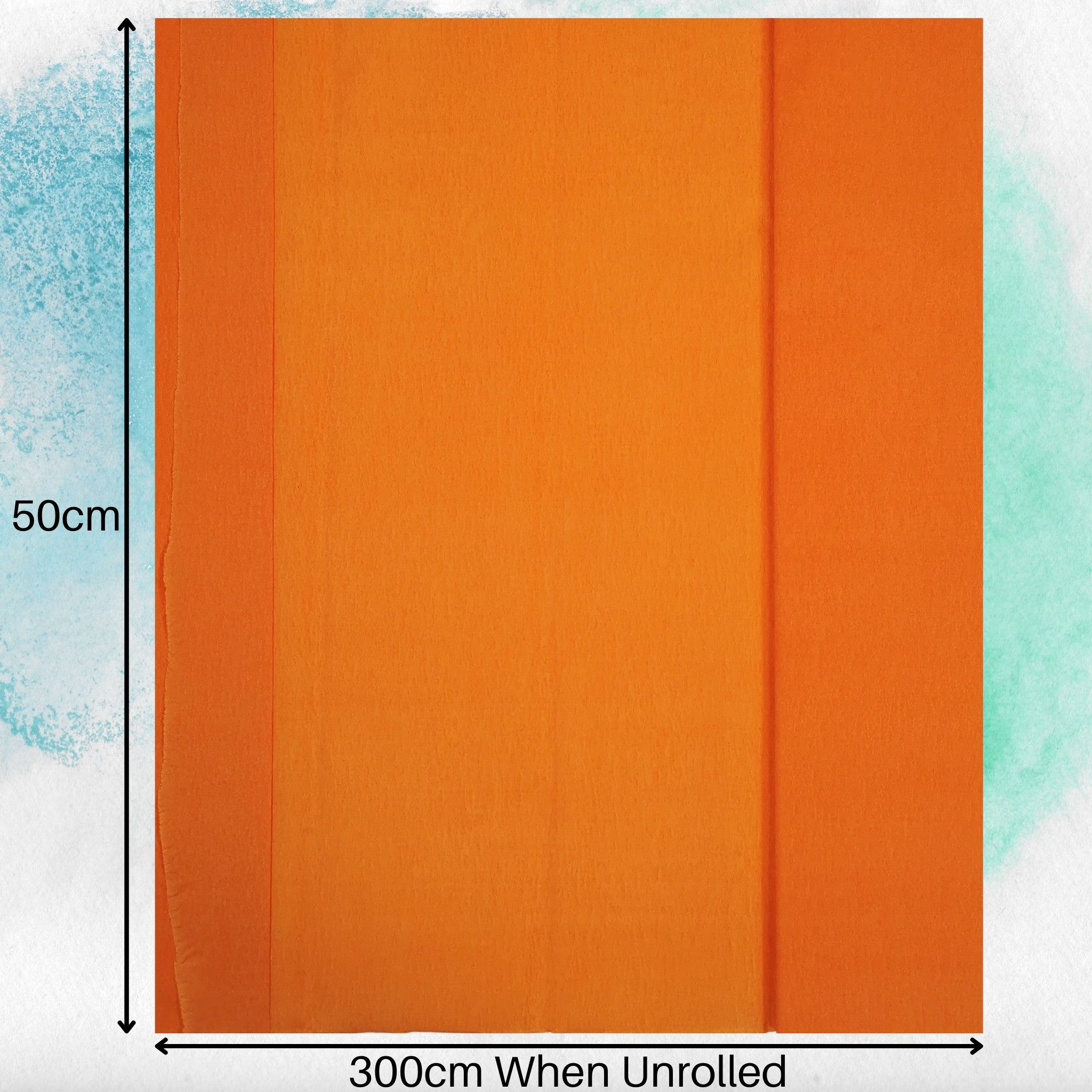 carnival-papers-crepe-paper-orange-papier-cr-pon-50cmx300cm-fleur image 6