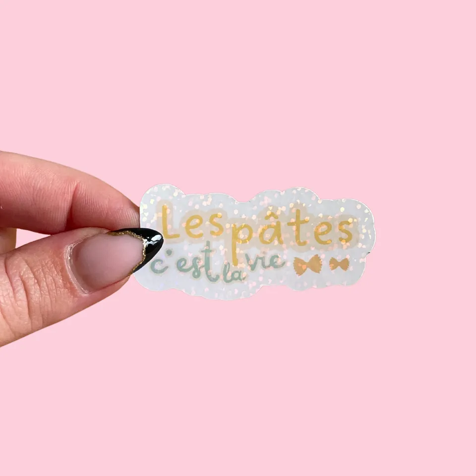 atelier-naholi-stickers-les-p-tes-c-est-la-vie-autocollant-humour image 1