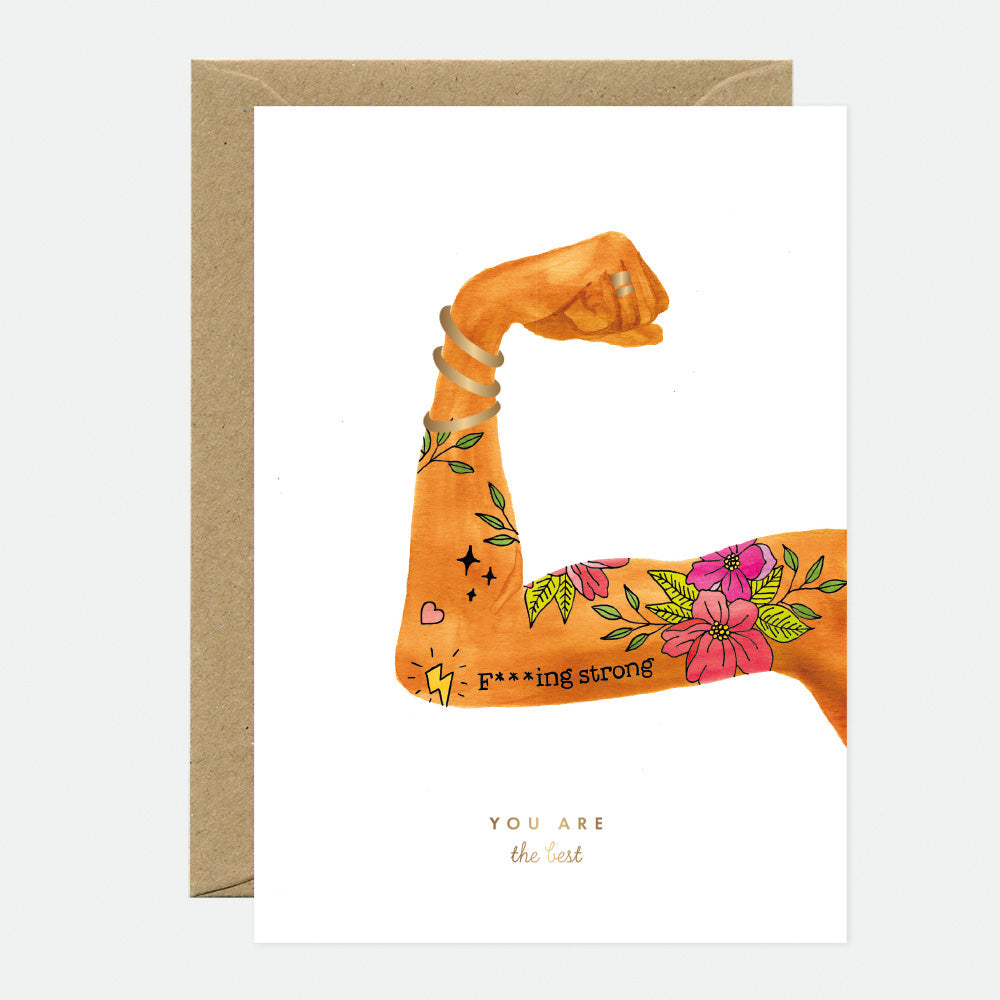 all-the-ways-to-say-you-re-best-carte-voeux-dor-e-a6 image 1