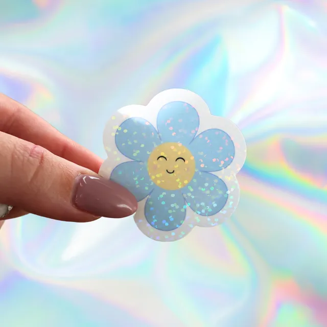 atelier-naholi-stickers-marguerite-daisy-autocollant-holographique-5cm image 1