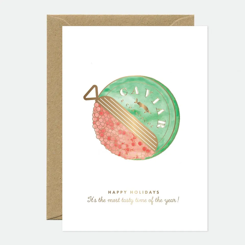 all-the-way-to-say-caviar-carte-de-voeux-a6-dor-e image 1