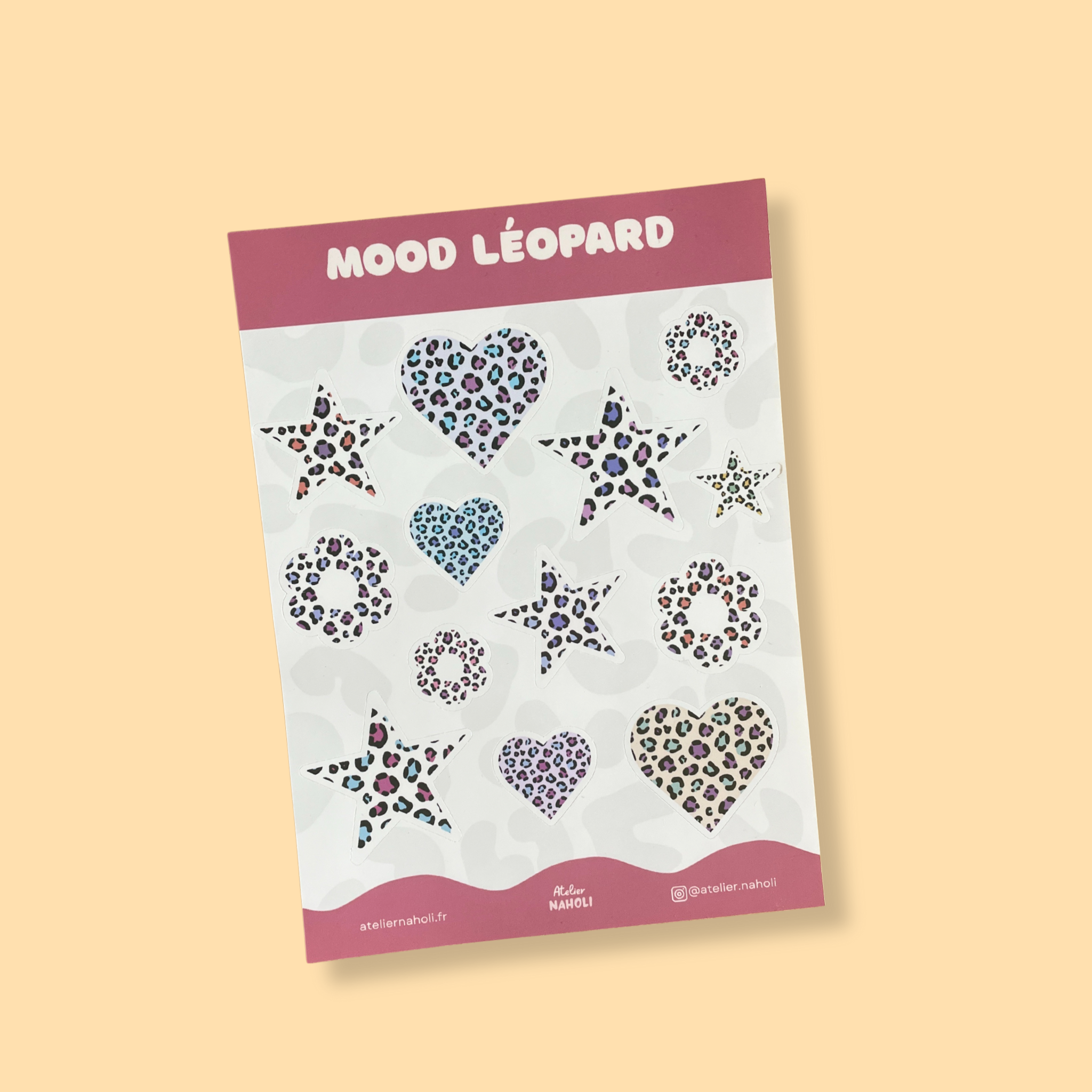 atelier-naholi-planche-stickers-mood-l-opard-a6-13-pi-ces image 1