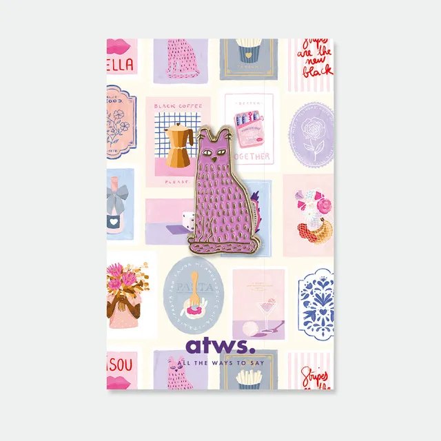 all-the-way-to-say-holly-the-cat-pin-s-chat-dor-23-mm image 1