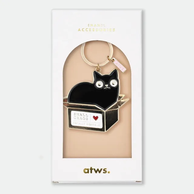 all-the-way-to-say-small-chaos-porte-cl-s-chat-noir-59-mm image 1