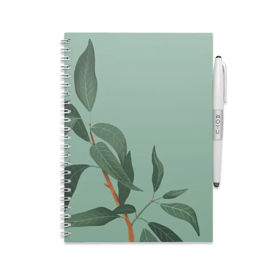 moyu-a5-lovely-leaf-carnet-effa-able-vintage-pierre image 1