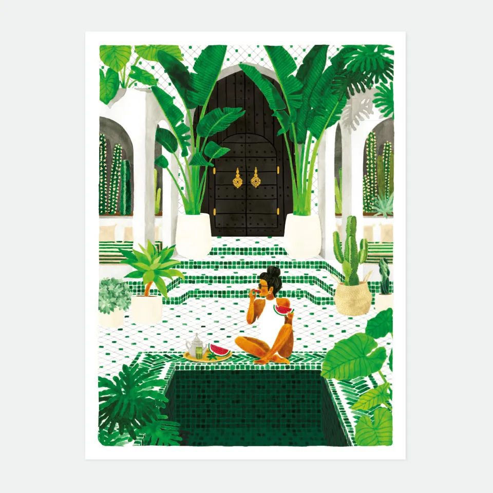 all-the-ways-to-say-medina-affiche-riad-maroc-50x70 image 1