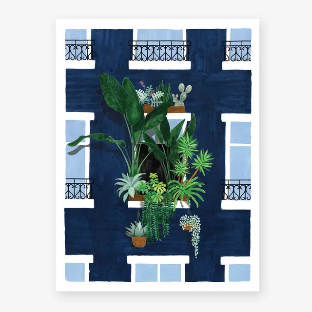 all-the-way-to-say-balcony-affiche-18x24-plantes-vertes image 1