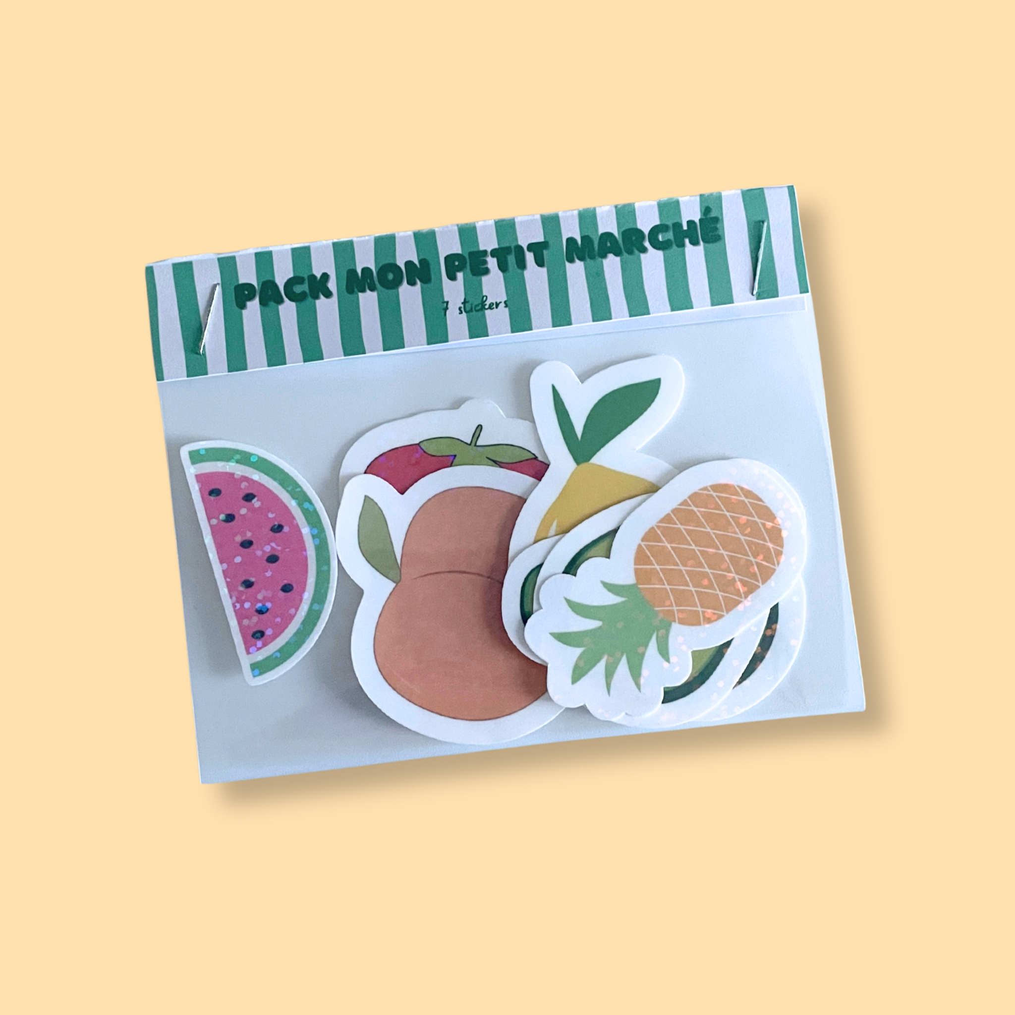atelier-naholi-pack-stickers-mon-petit-march-7-fruits-holographique image 3
