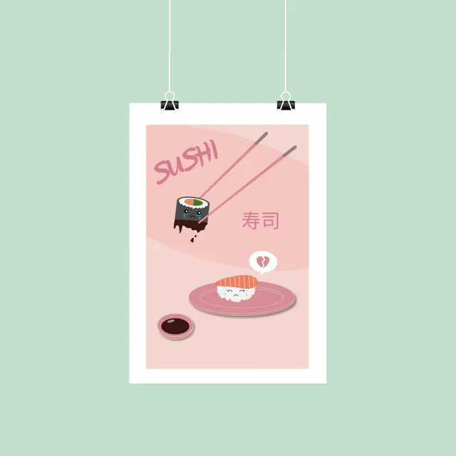 atelier-naholi-sushi-s-paration-affiche-a4-papier-mat-230g image 1