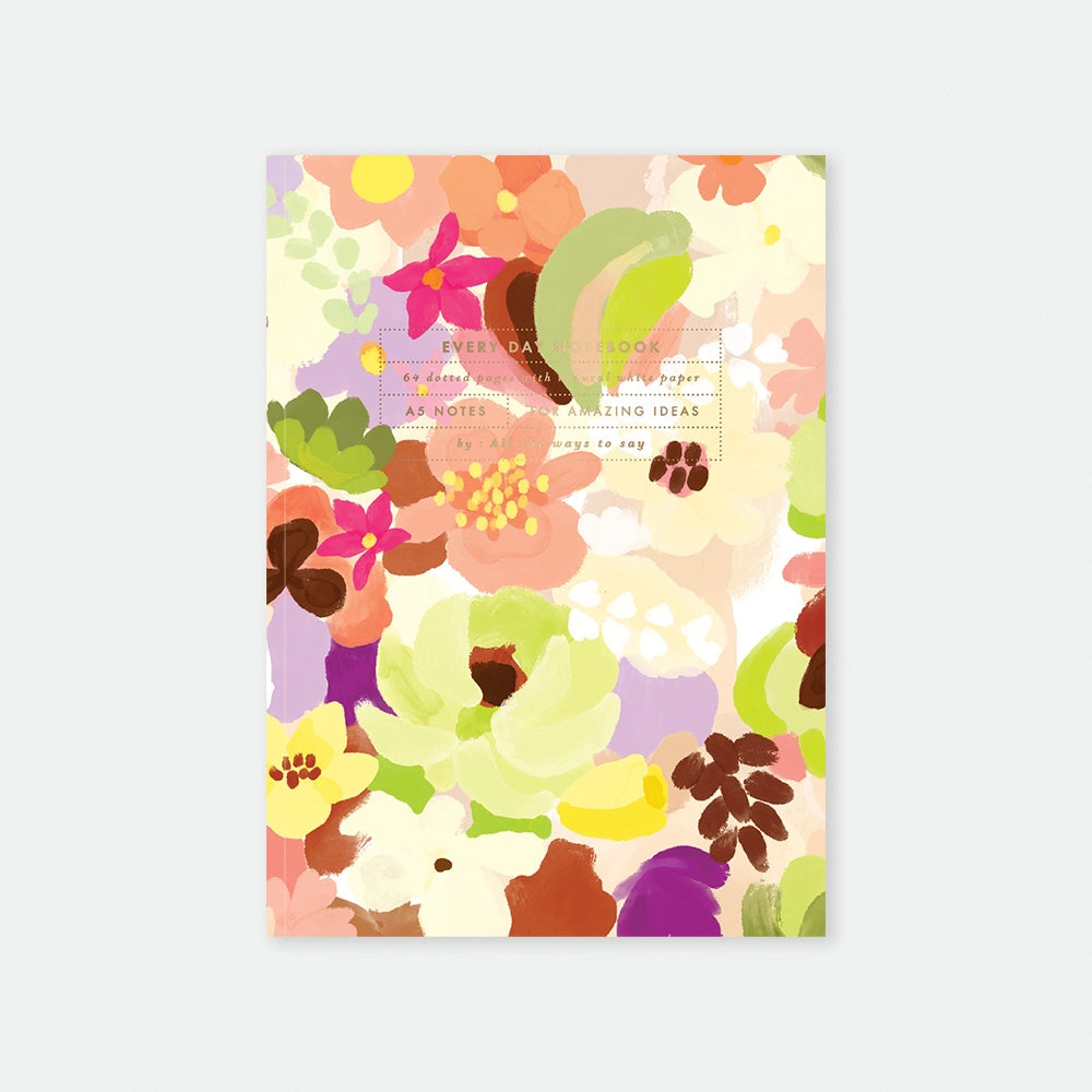 all-the-ways-to-say-spring-sweets-carnet-a5-fleurs-aquarelle image 1