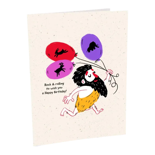 moyu-gifts-caveman-carte-anniversaire-r-utilisable-effa-able image 1