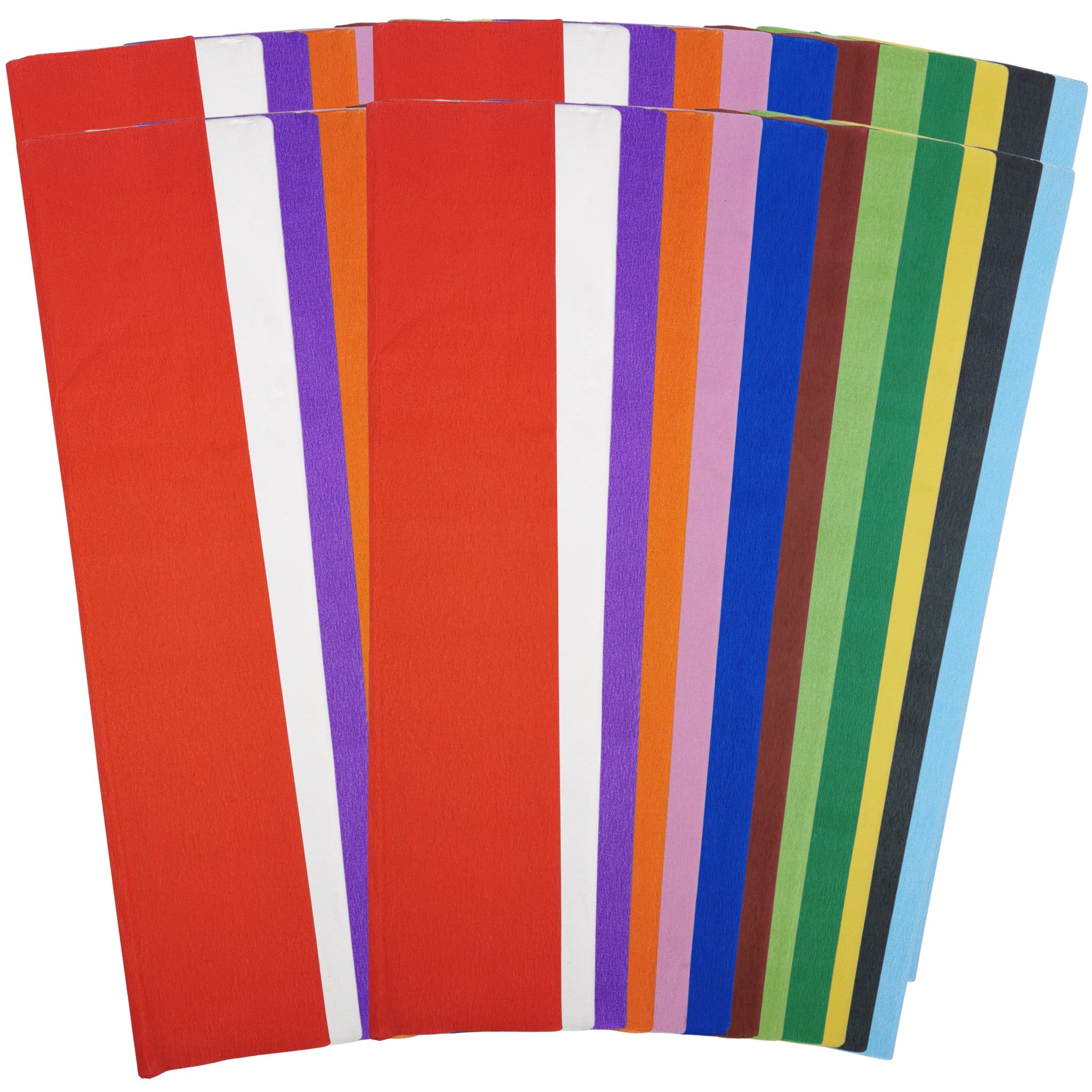 carnival-papers-crepe-paper-papier-cr-pon-12-couleurs-48-feuilles image 1