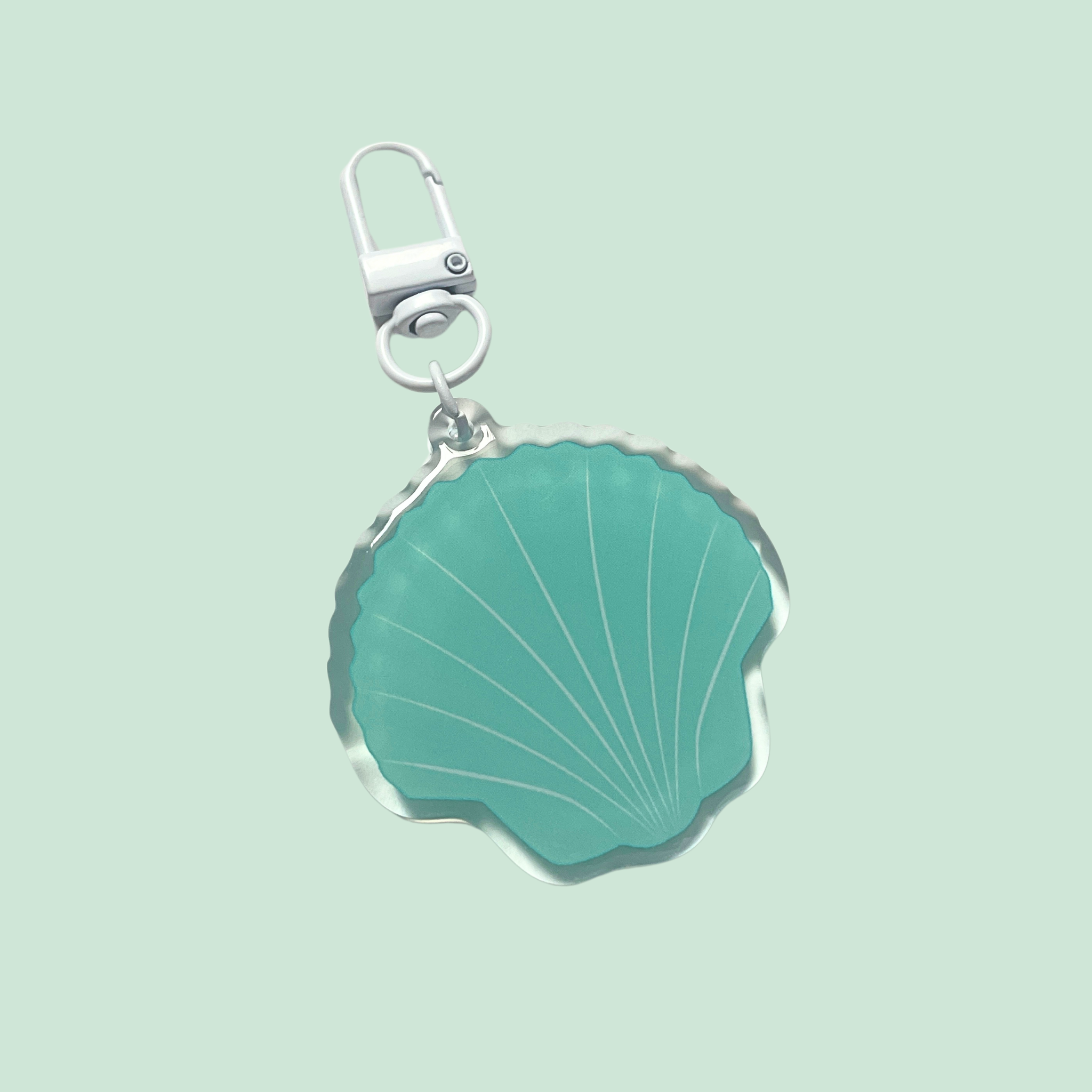 atelier-naholi-porte-cl-coquillage-bleu-turquoise-5-cm image 2