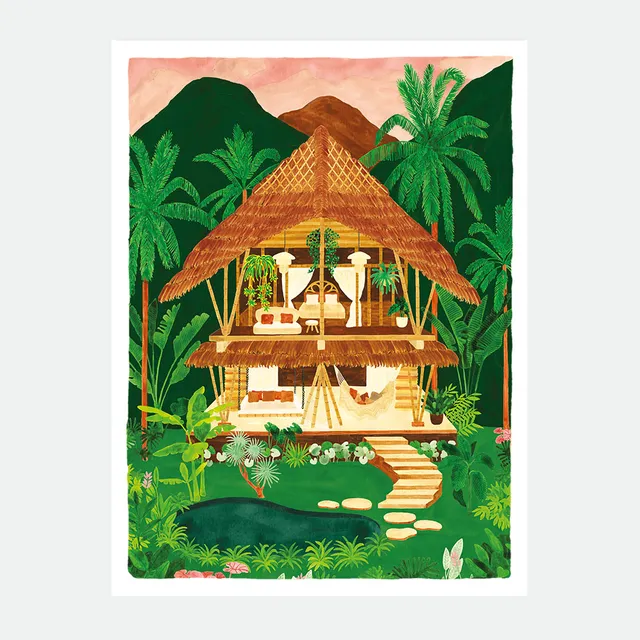 all-the-ways-to-say-ubud-affiche-bali-50-x-70-cm-nature image 1
