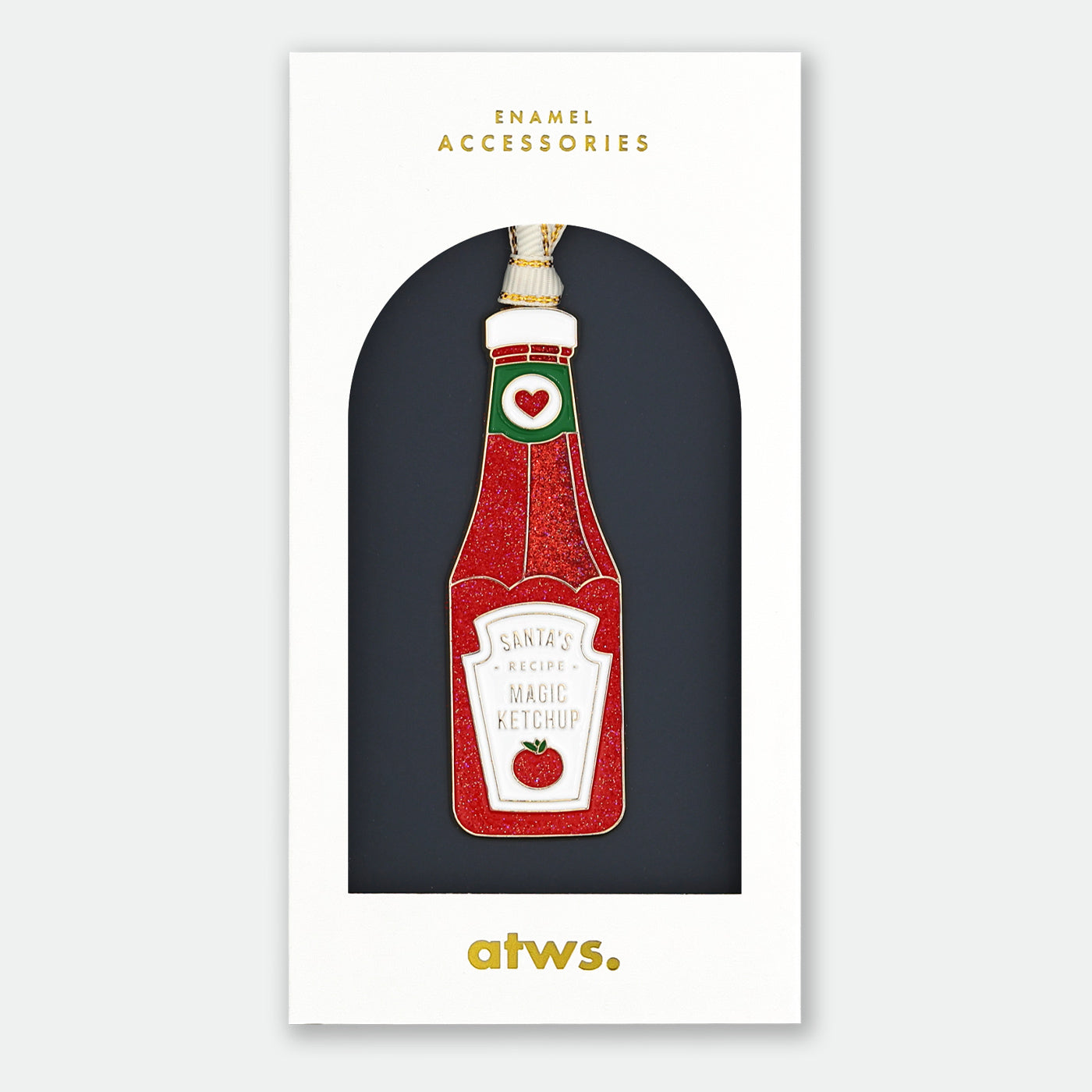 all-the-ways-to-say-santa-s-ketchup-ornement-no-l-7x7-cm image 1