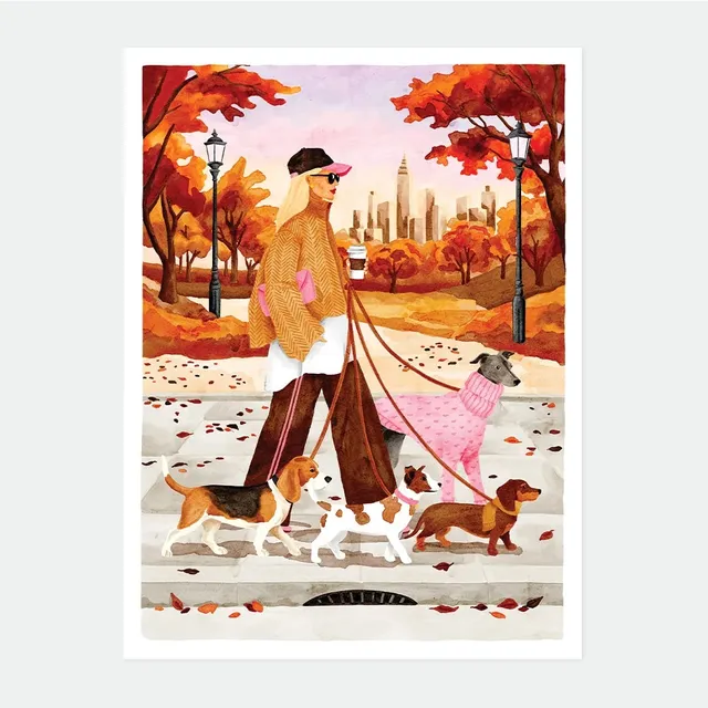 all-the-ways-to-say-dog-team-affiche-50x70cm-automne image 1