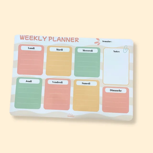 atelier-naholi-planner-magn-tique-vagues-weekly-a4-imparfait image 1