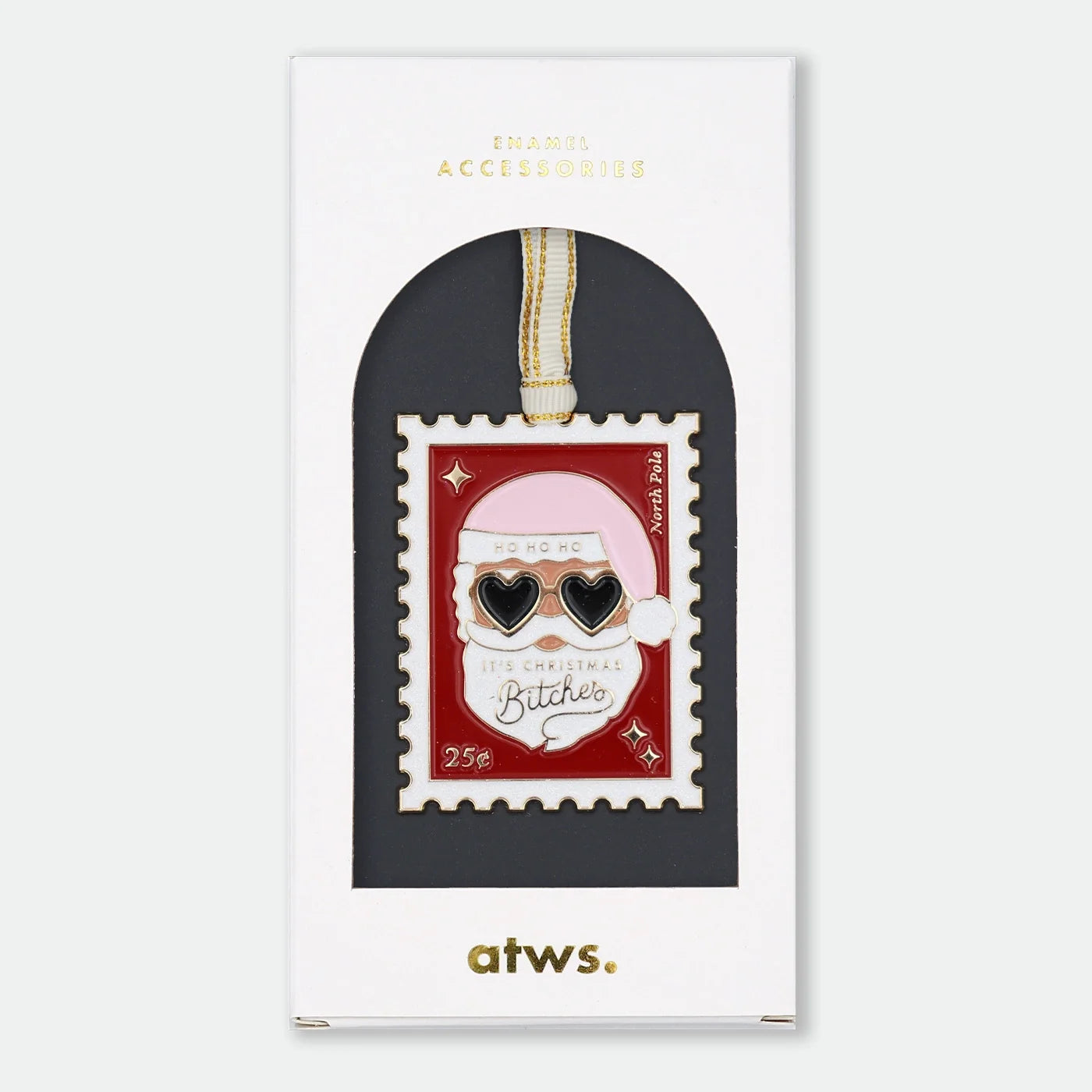 all-the-ways-to-say-christmas-b-tches-ornement-sapin-timbre-dor image 1