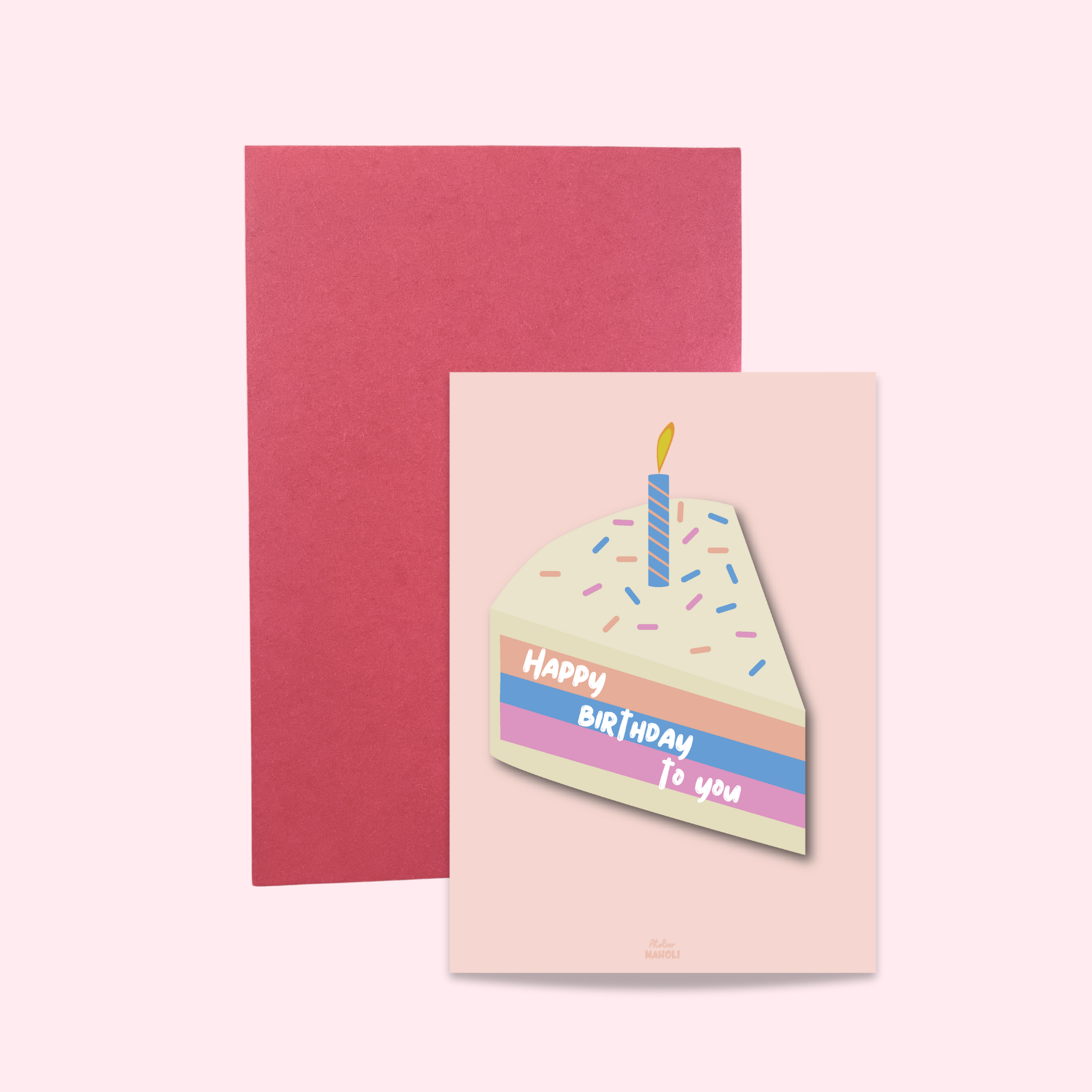 atelier-naholi-carte-happy-birthday-cake-carte-anniversaire-enveloppe image 1