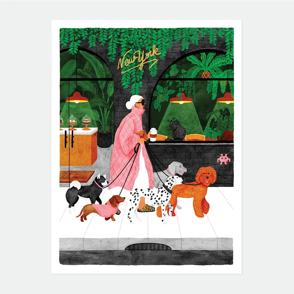 all-the-way-to-say-dogsitter-affiche-large-50x70-chien image 1