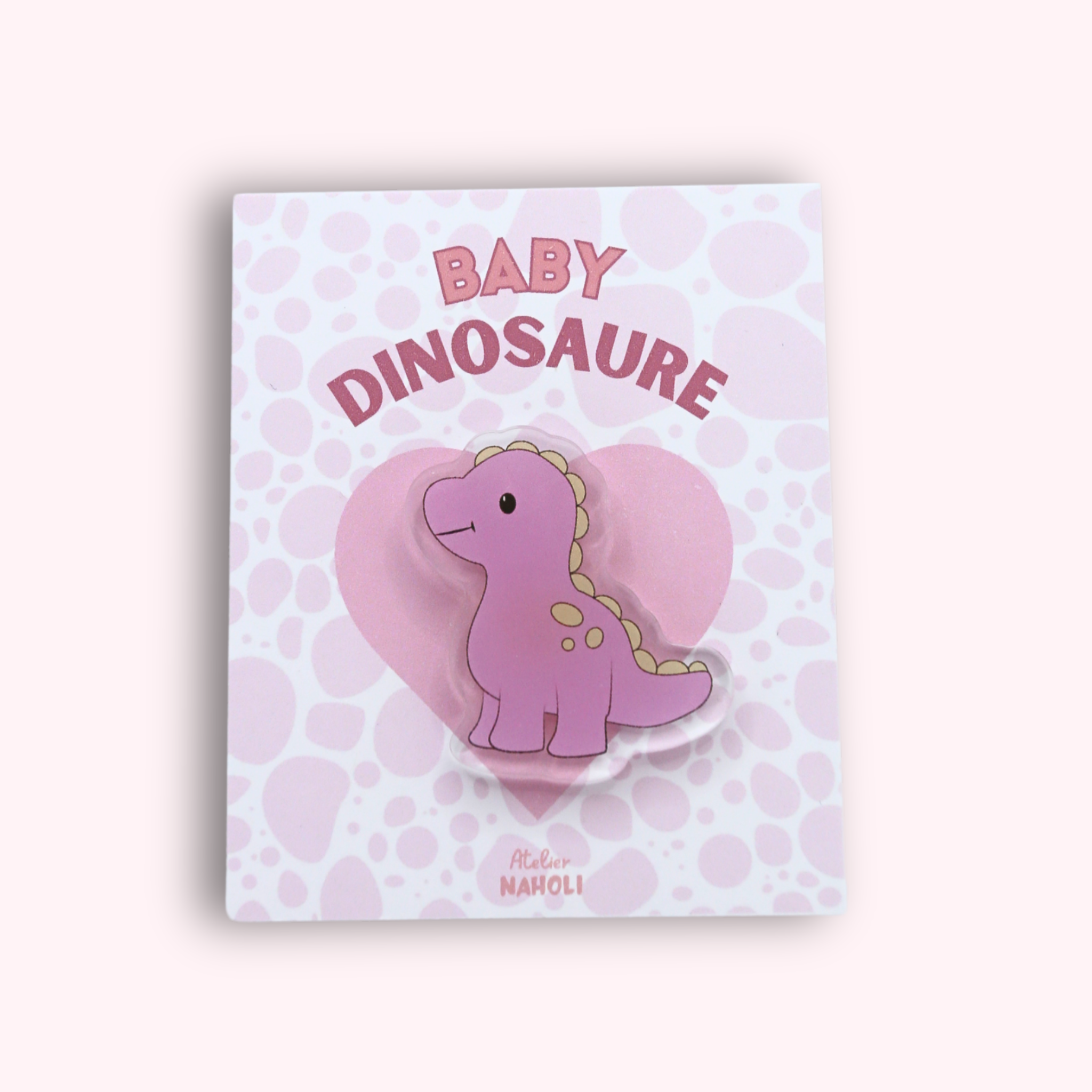 atelier-naholi-pins-dinosaure-rose-pin-s-acrylique-4-cm-fun image 1