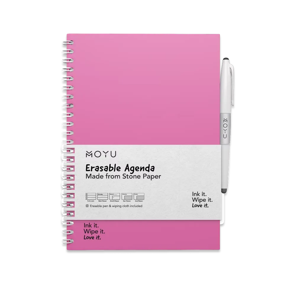 moyu-agenda-effa-able-a5-passion-pink-rose-pierre image 1