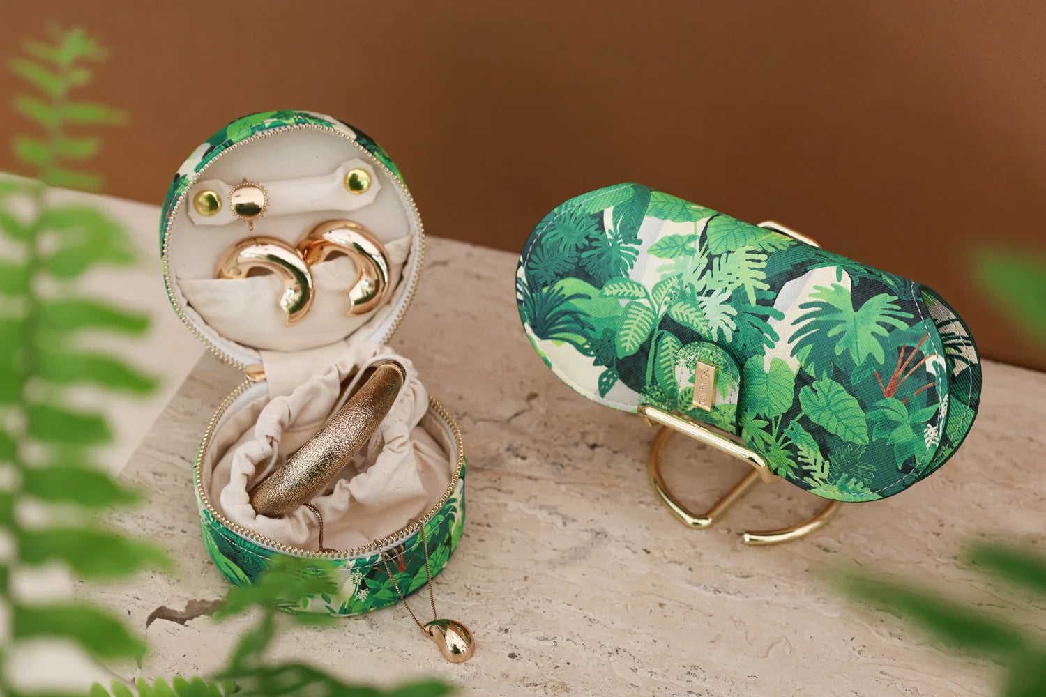 all-the-way-to-say-green-cliff-bo-te-bijoux-ronde-verte-cuir-pu image 5