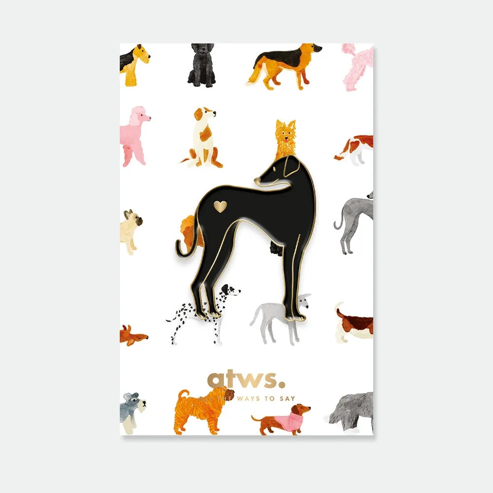 all-the-ways-to-say-greyhound-pin-s-l-vrier-mail-dor-30mm image 1