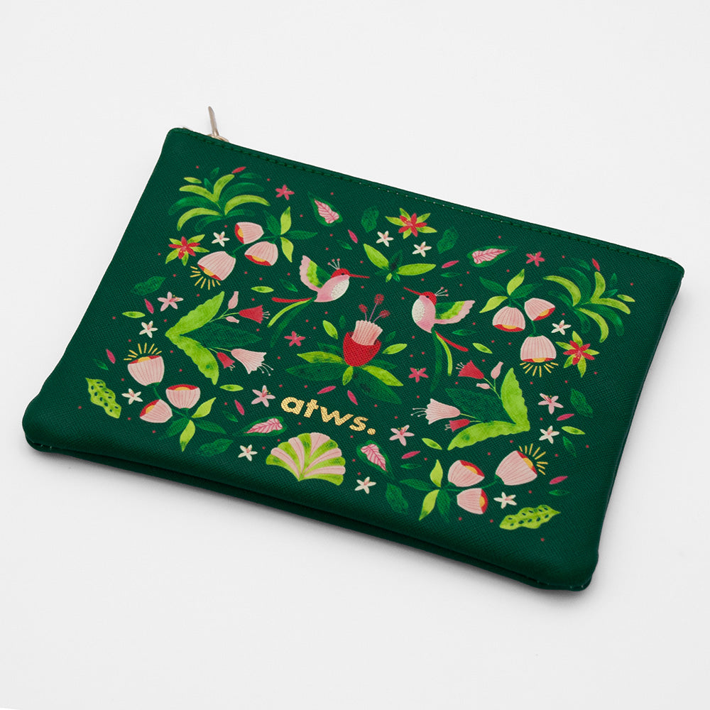 all-the-way-to-say-green-jungle-pochette-zipp-e-similicuir-19x14 image 5